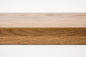 Preview: Windowsill Oak Select Natur A/B 26 mm, full lamella, bronze oiled, with overhang